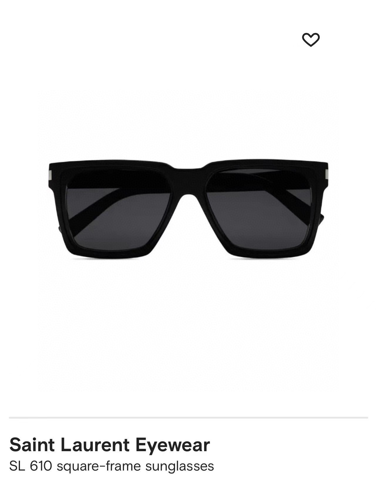  SAINT LAUREN*YSL
MODEL：SL610
SIZE：59口14-145

