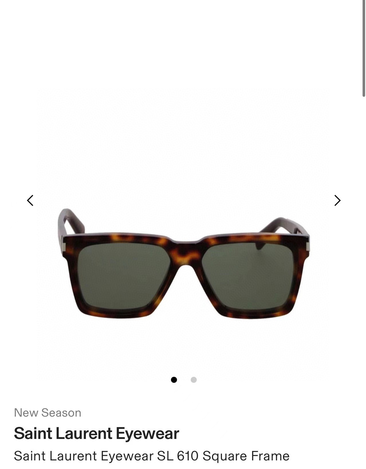  SAINT LAUREN*YSL
MODEL：SL610
SIZE：59口14-145

