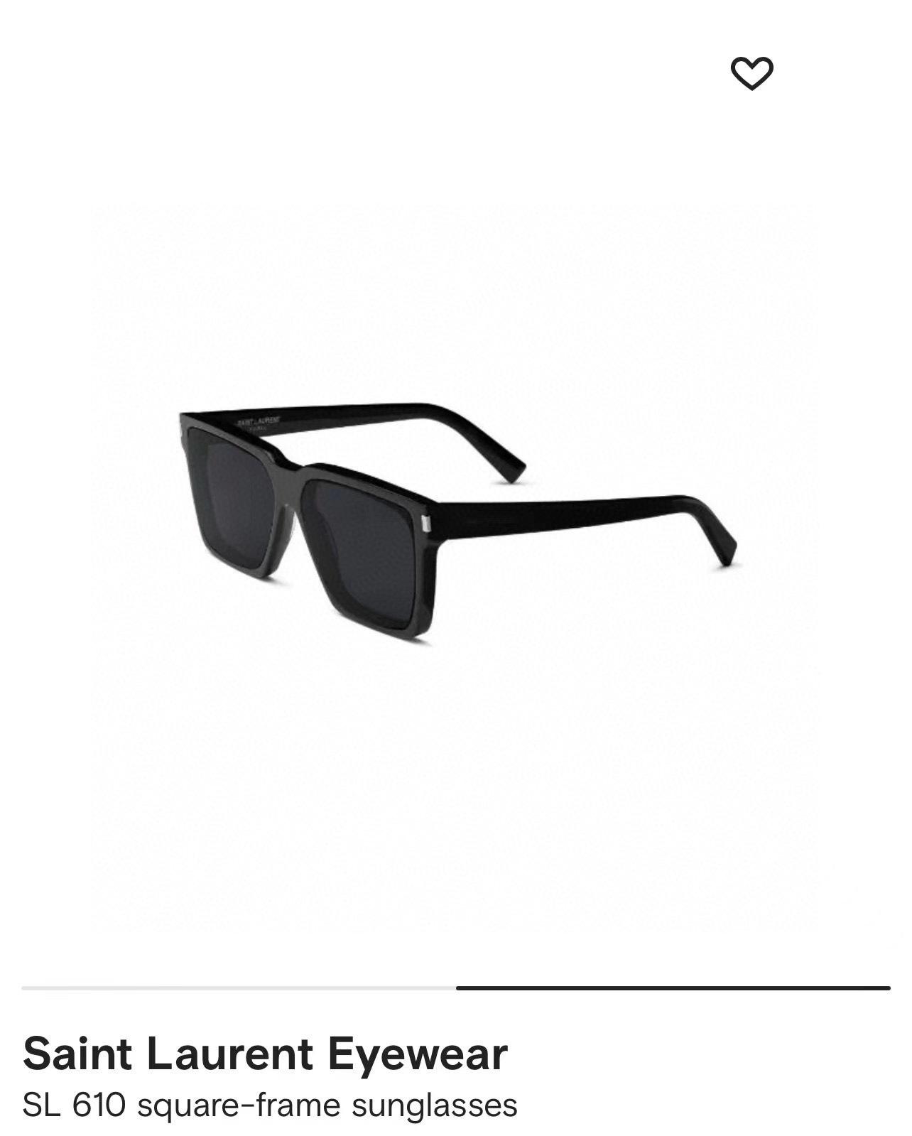  SAINT LAUREN*YSL
MODEL：SL610
SIZE：59口14-145

