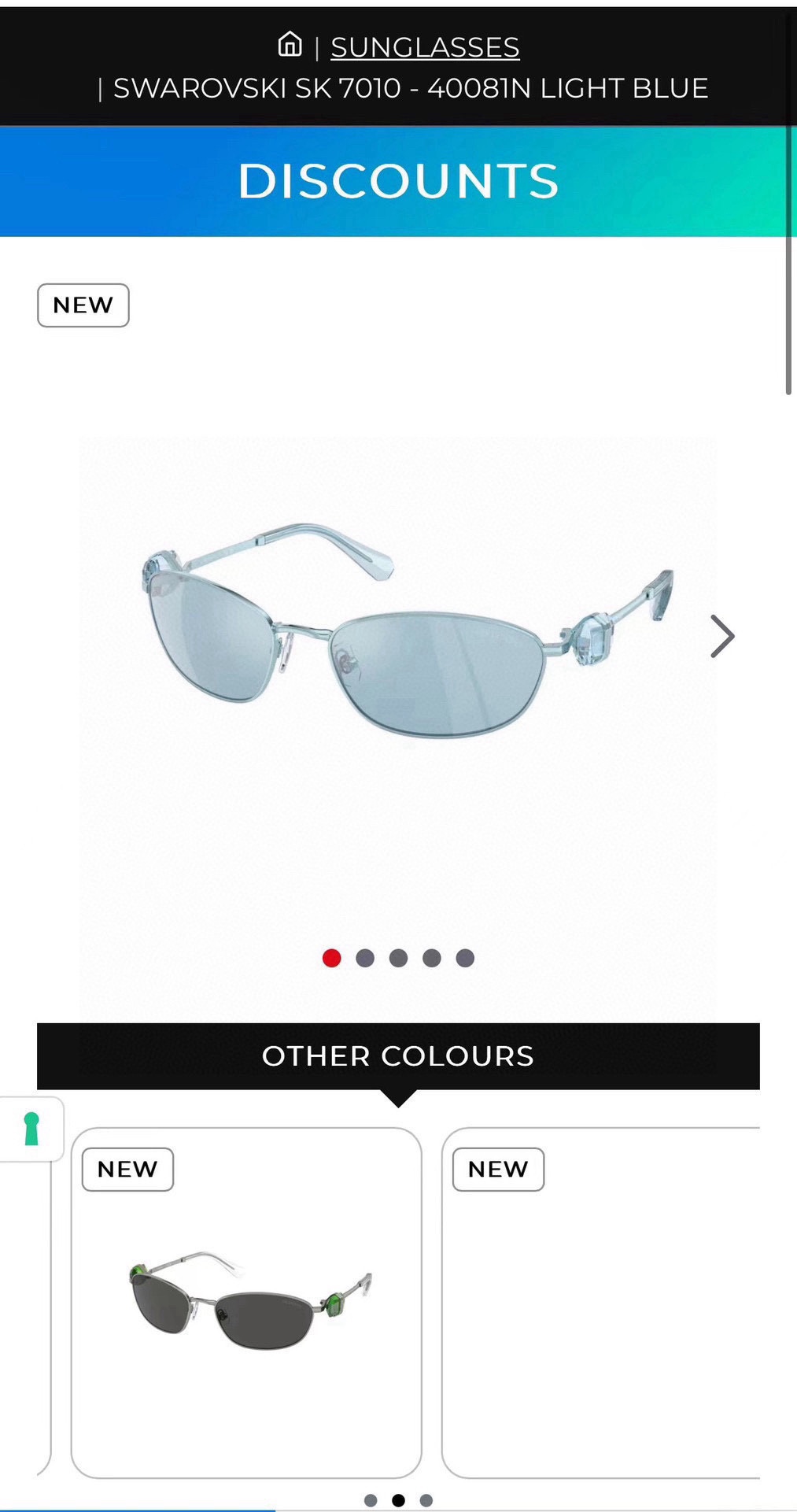 SWAROVSK*MODEL：SK 7010SIZE：58口21-130