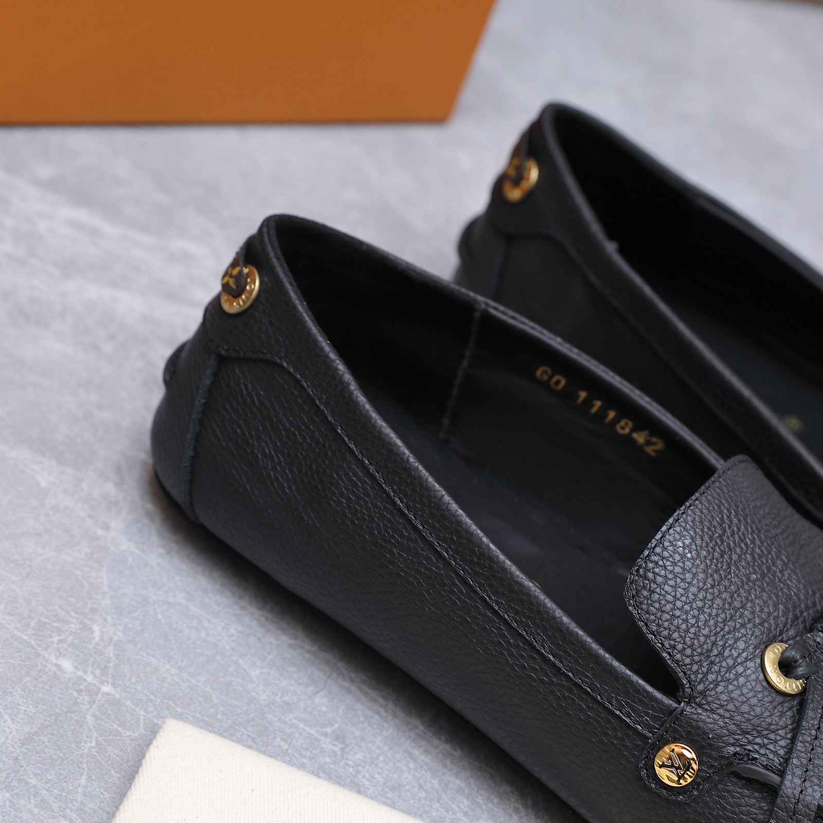 louis vuitton black soho flat loafers