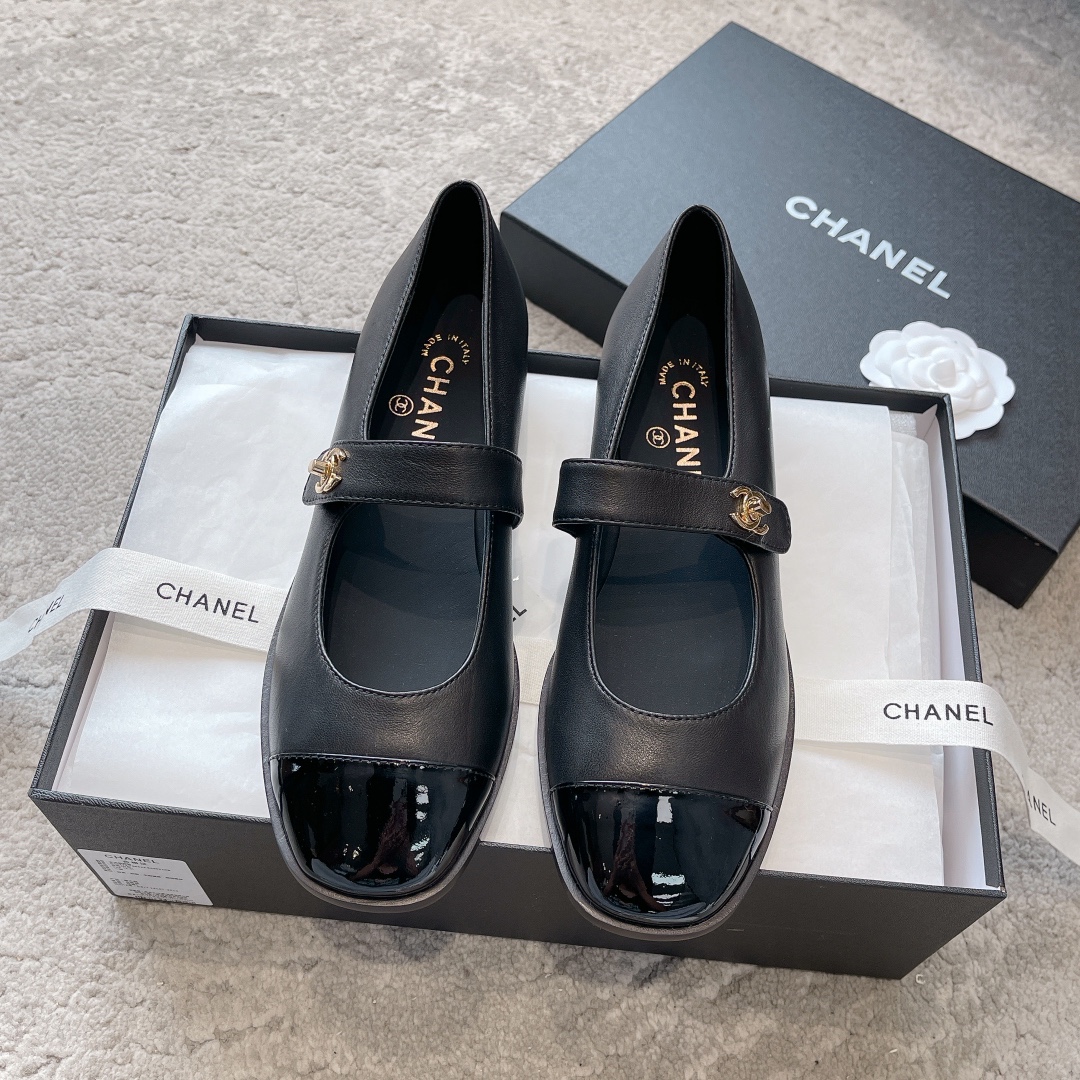 CHANEL Mary Jane ляльковыя туфлі｜лімітаваная версія｜кастомізацыя з матэрыялаў арыгінальнага канала｜99.99% дакладнасць