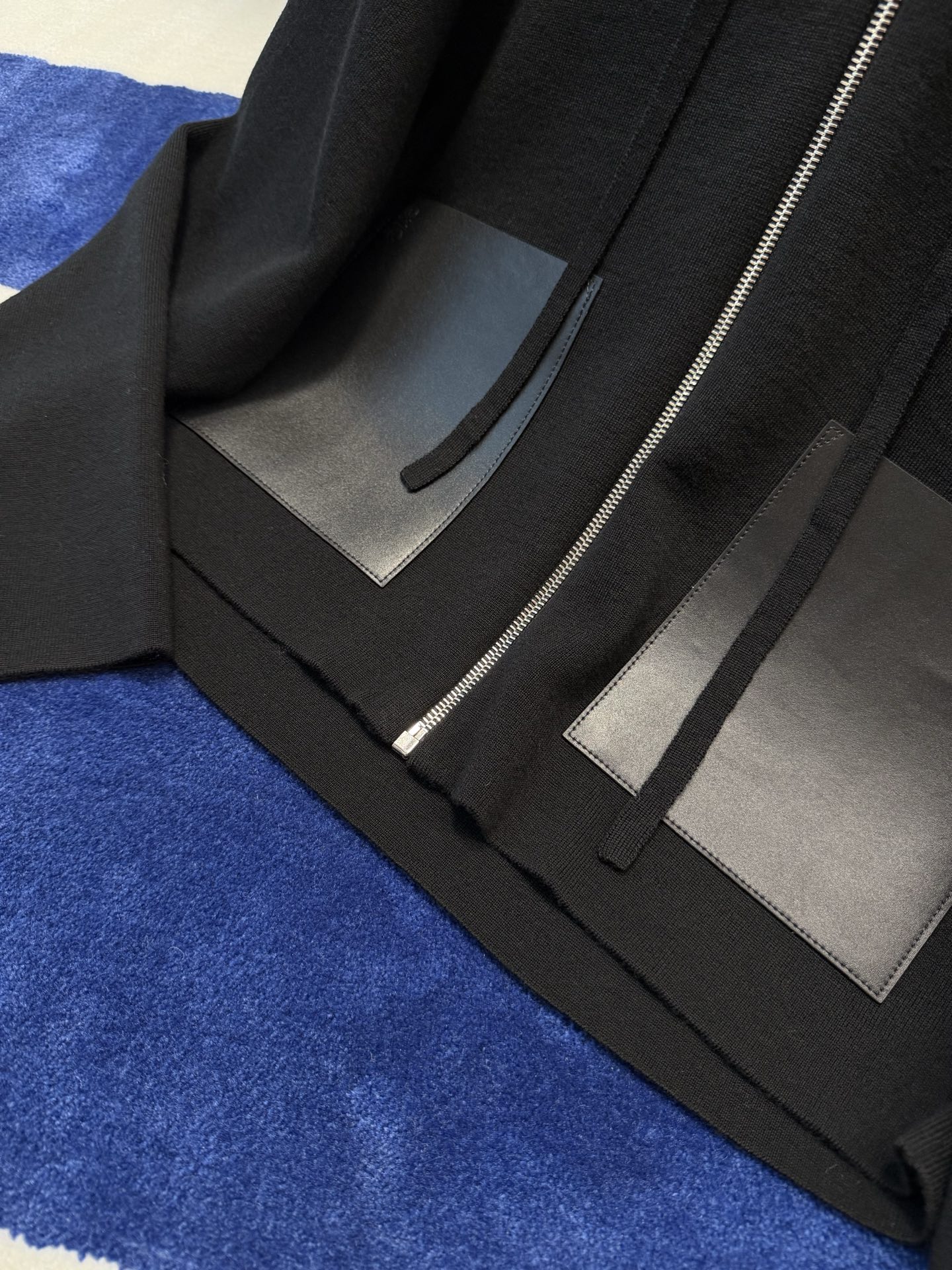 Luxury Knit Cardigan with Anagram Leather Pocket - Soft & Comfortable 6 i1765130170150 3618 0 3