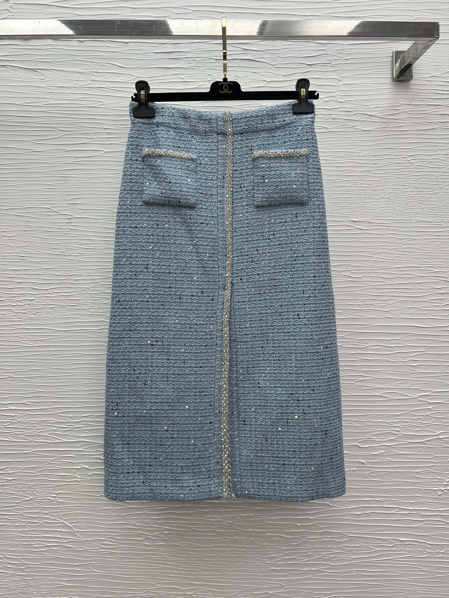 Maje Spring/Summer Skirt Suit: Chic French Chanel Style with Pearl Details 8 i1739353064 7225 4