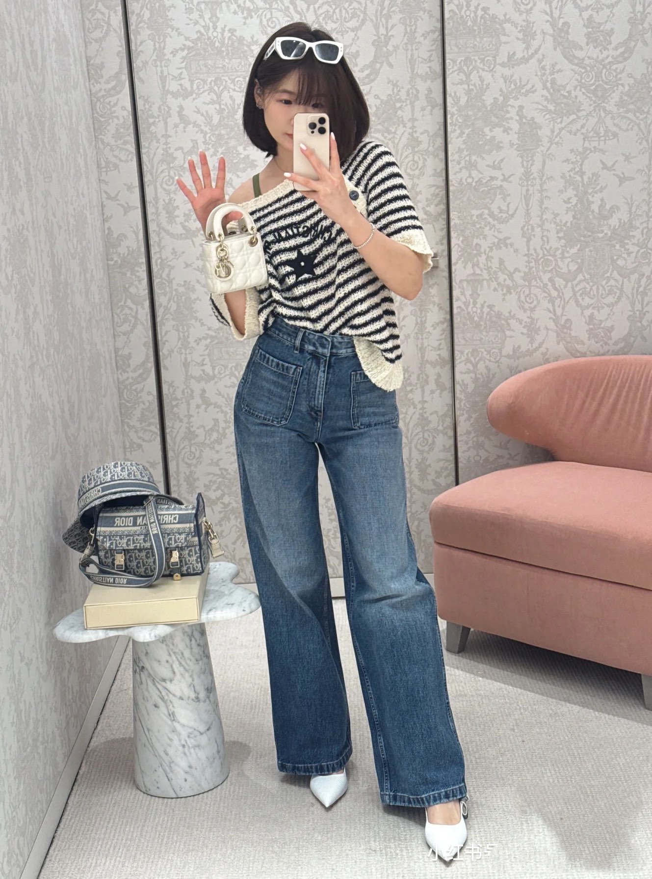 Dior Women's Striped Knit Top with Star Embroidery - Spring Collection 3 i1741684027 7541 7