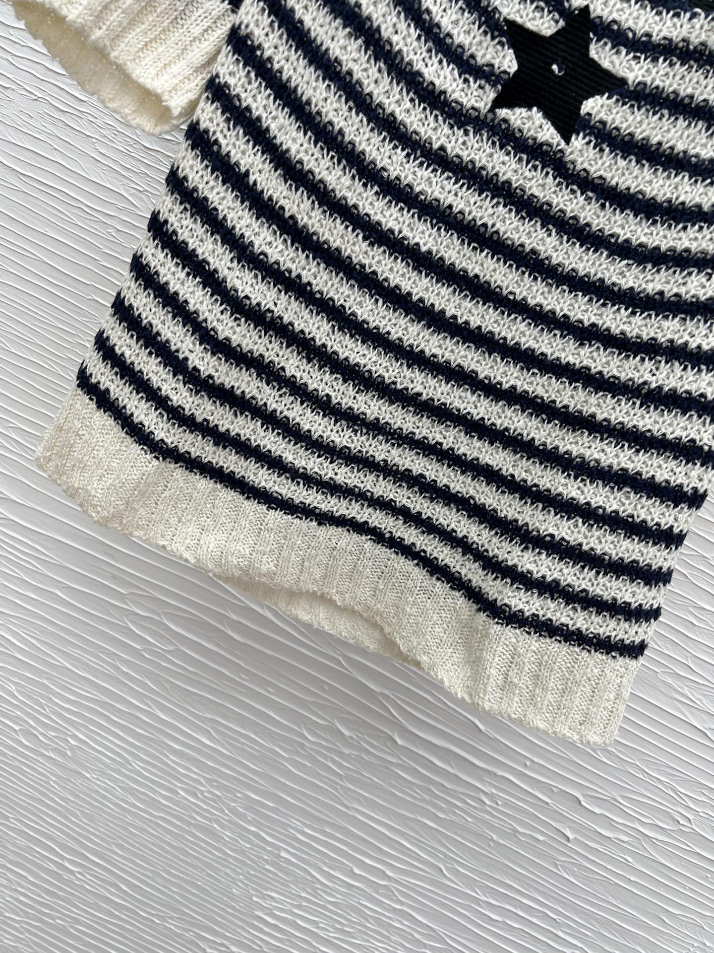 Dior Women's Striped Knit Top with Star Embroidery - Spring Collection 10 i1741684027 8059 4