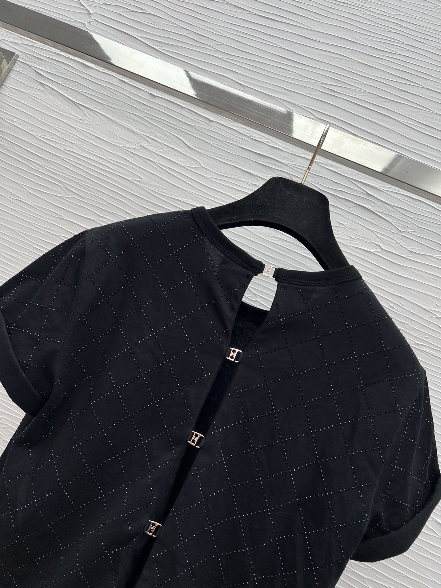 Chanel Inspired 25 Spring/Summer T-Shirt with Rhinestone Logo - Chic & Trendy 9 i1743578507 3774 8