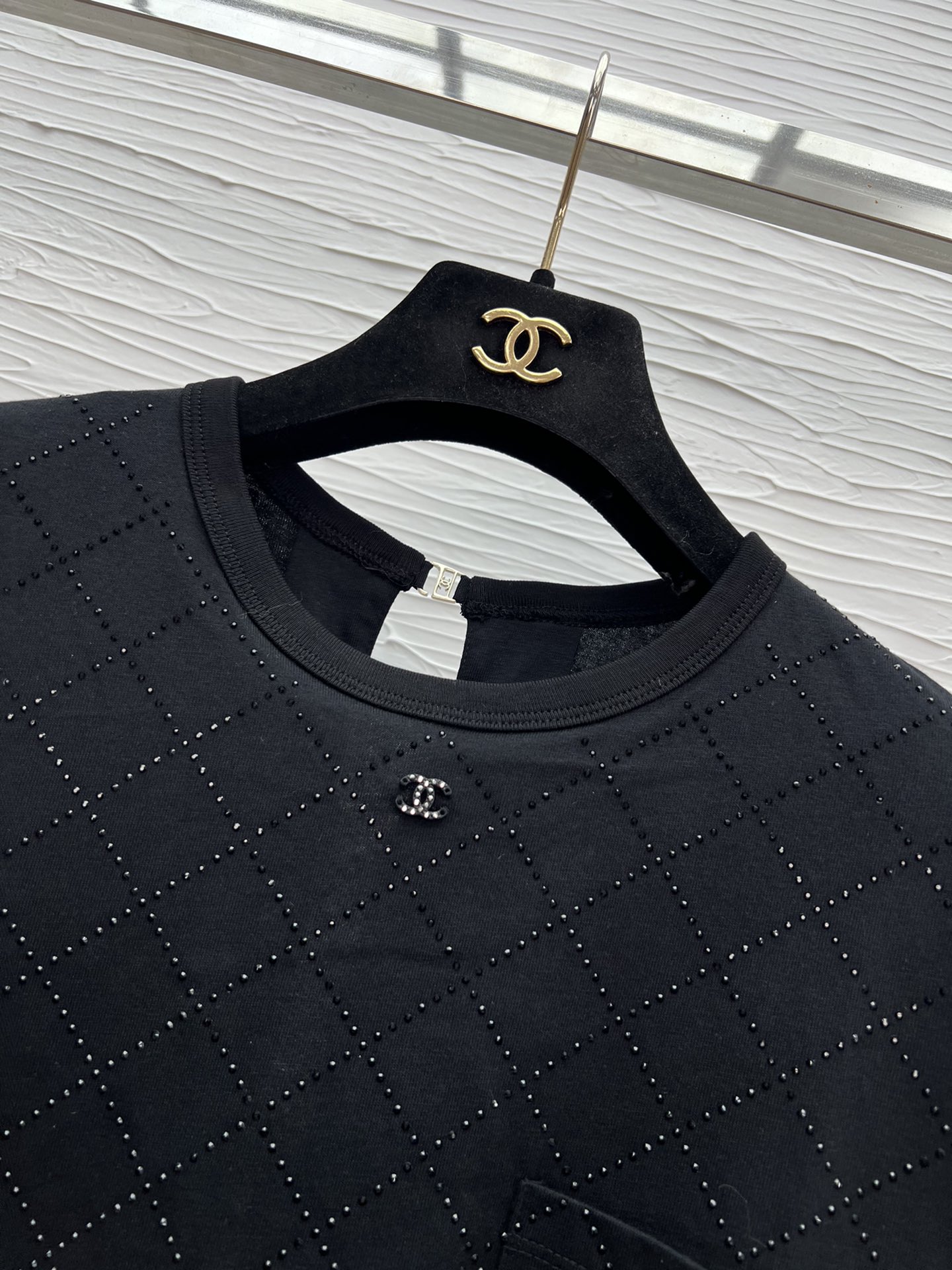 Chanel Inspired 25 Spring/Summer T-Shirt with Rhinestone Logo - Chic & Trendy 8 i1743578507 4384 4