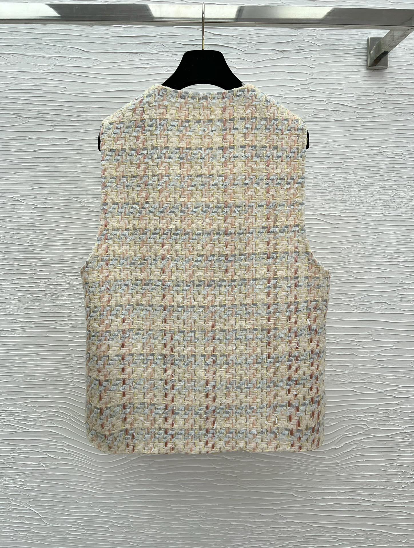 Chanel 25P Woven Vest - Soft Yellow, Silk Camellia Lining, Sizes S-M-L 8 i1744009110 7922 8