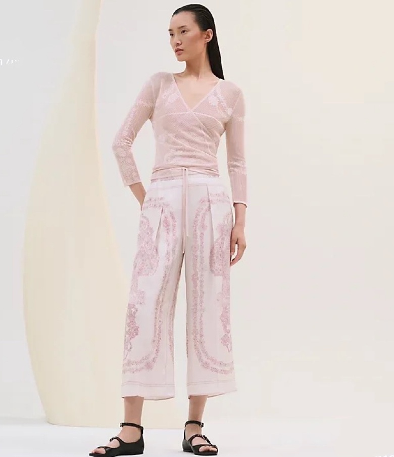 Printed Shirt and Wide-Leg Pants Set in Silk Twill 6 i1745492424 2617 8