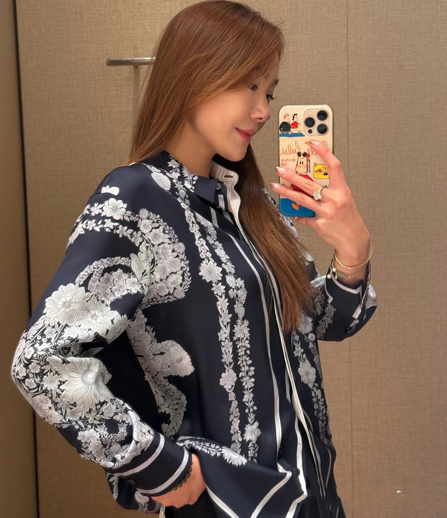 Printed Shirt and Wide-Leg Pants Set in Silk Twill 3 i1745492424 4848 5