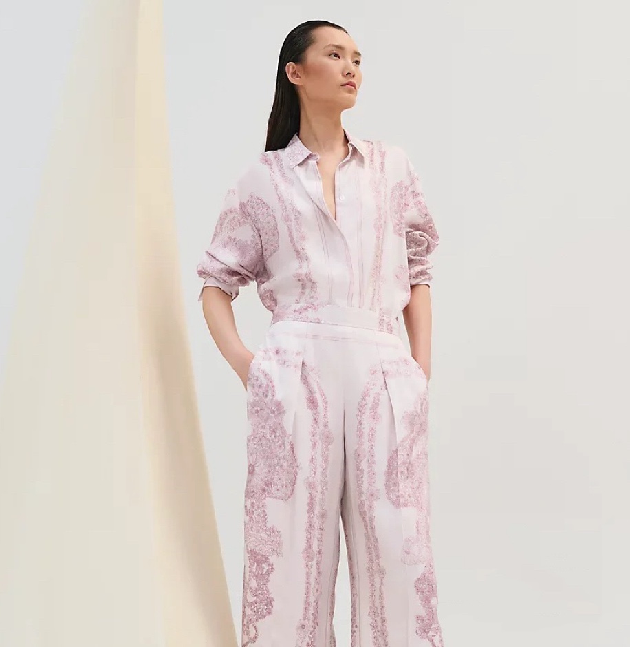Printed Shirt and Wide-Leg Pants Set in Silk Twill 5 i1745492424 9613 2