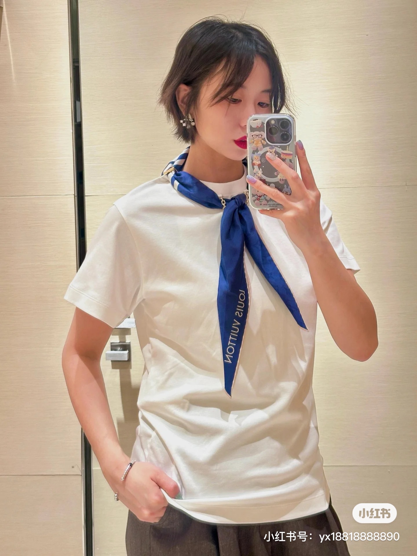 Louis Vuitton Nautical Scarf Tee - Elegant Silk Accent, Comfortable Fit 3 i1746605083 5638 1