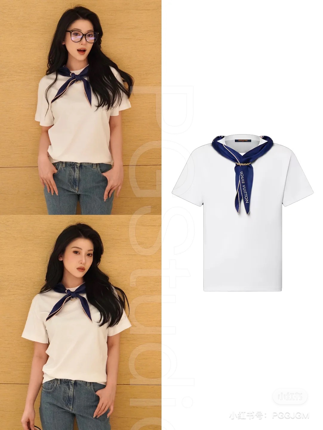Louis Vuitton Nautical Scarf Tee - Elegant Silk Accent, Comfortable Fit 2 i1746605084 6936 6