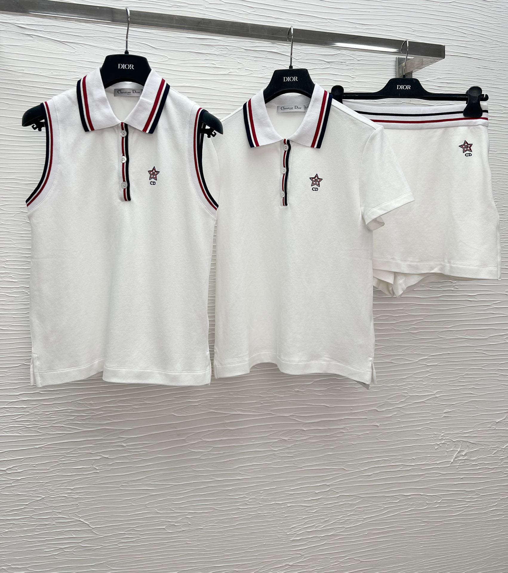 Dior Inspired 25SS Tennis Style Set: Tee, Tank, Skirt-Shorts - Sporty & Chic 8 i1746606879 8191 1