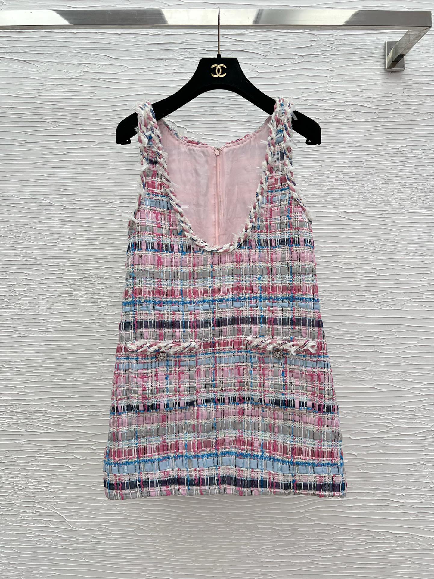Elegant Tweed Vest Dress with Silk Lining - Chic Spring/Summer Collection 4 i1747294379 4294 5