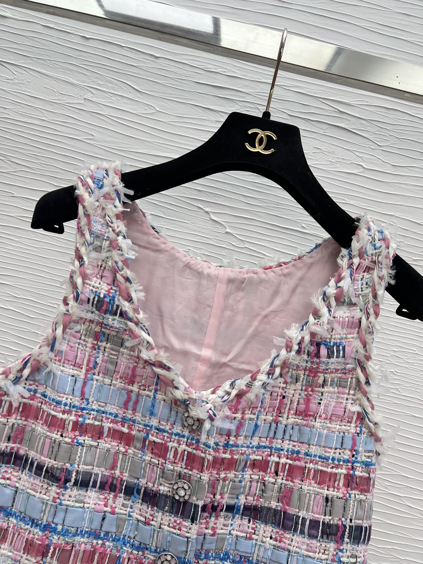 Elegant Tweed Vest Dress with Silk Lining - Chic Spring/Summer Collection 6 i1747294379 4362 2