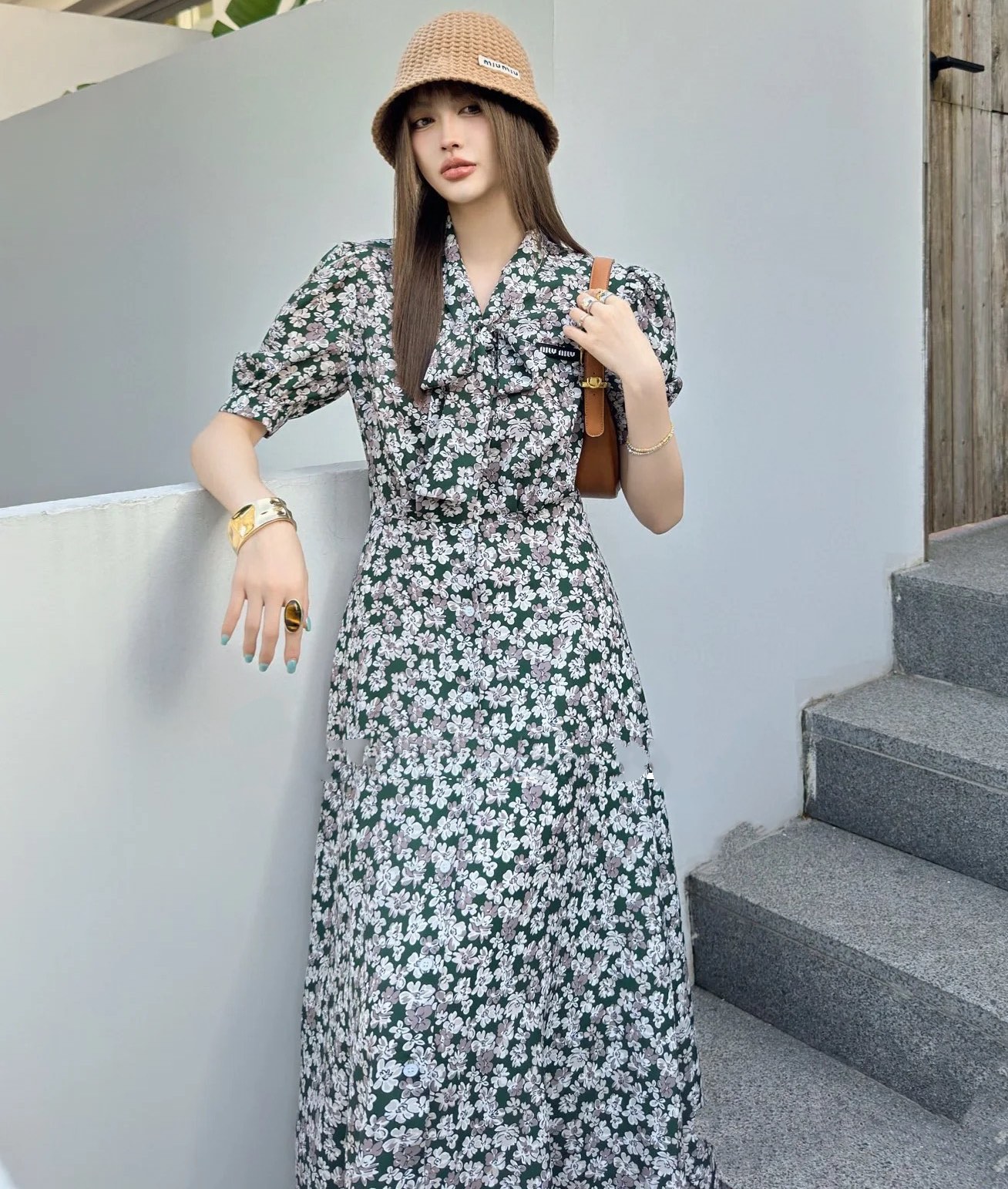 Miu Floral Print Silk Dress - Elegant & Lightweight Summer Maxi Dress 4 i1749638233 3887 2