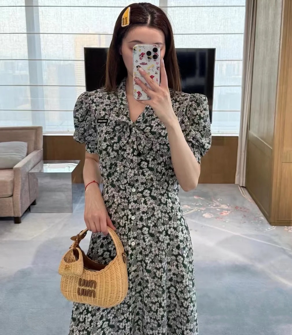 Miu Floral Print Silk Dress - Elegant & Lightweight Summer Maxi Dress 2 i1749638234 492 4
