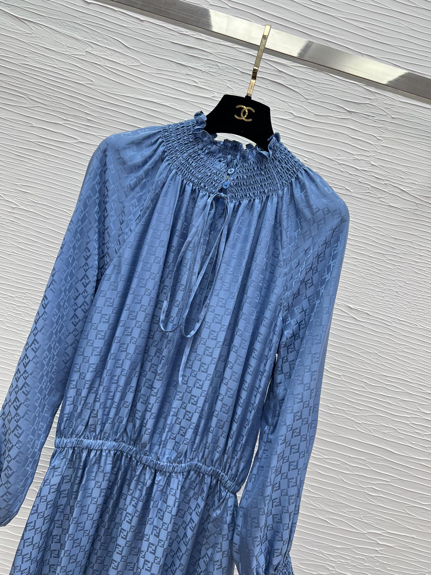 FD25 Silk Jacquard Dress - Elegant Slim Fit, Three Sizes Available 7 i1750240674 2579 2