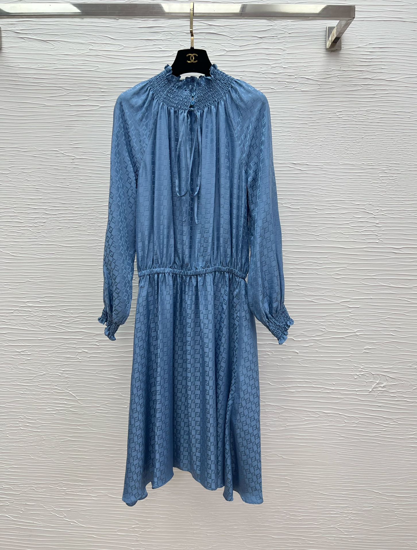 FD25 Silk Jacquard Dress - Elegant Slim Fit, Three Sizes Available 5 i1750240674 3041 0