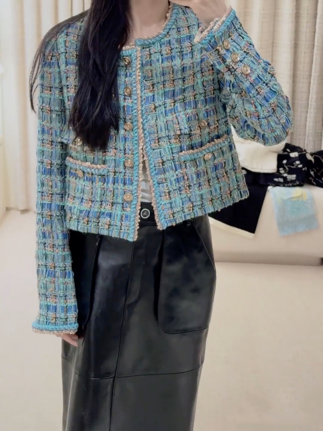 Chanel Inspired Tweed Jacket, Early Autumn Collection - Classic H Fit 8 i1750839578 4886 3