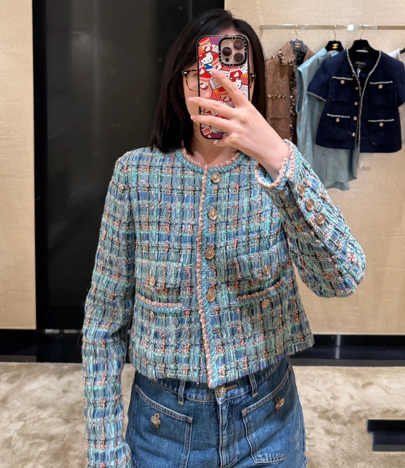 Chanel Inspired Tweed Jacket, Early Autumn Collection - Classic H Fit 3 i1750839578 5340 1