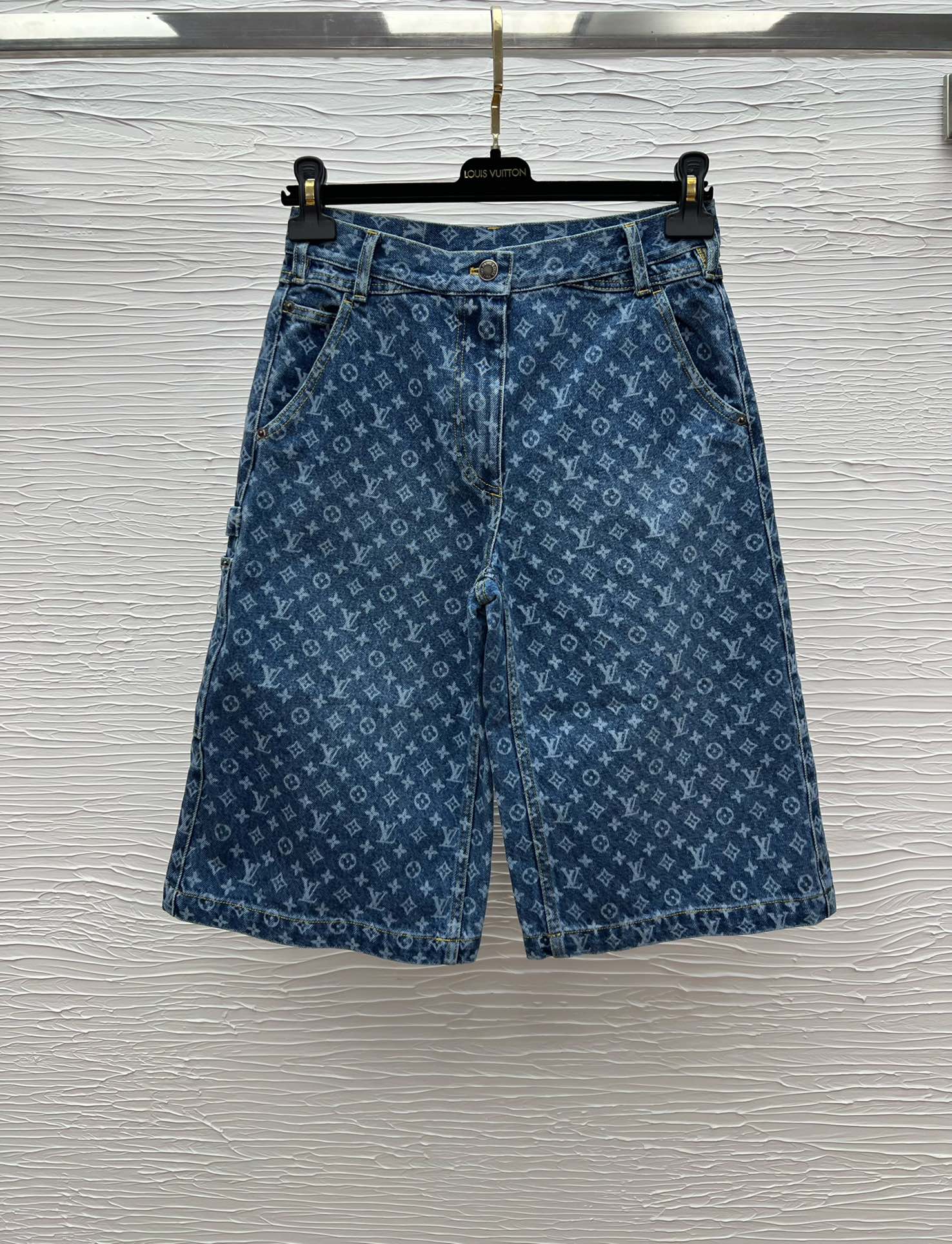 Louis Vuitton Denim Vest, Top & Shorts Set - Stylish Logo Print, New Collection 9 i1751286973 1917 4