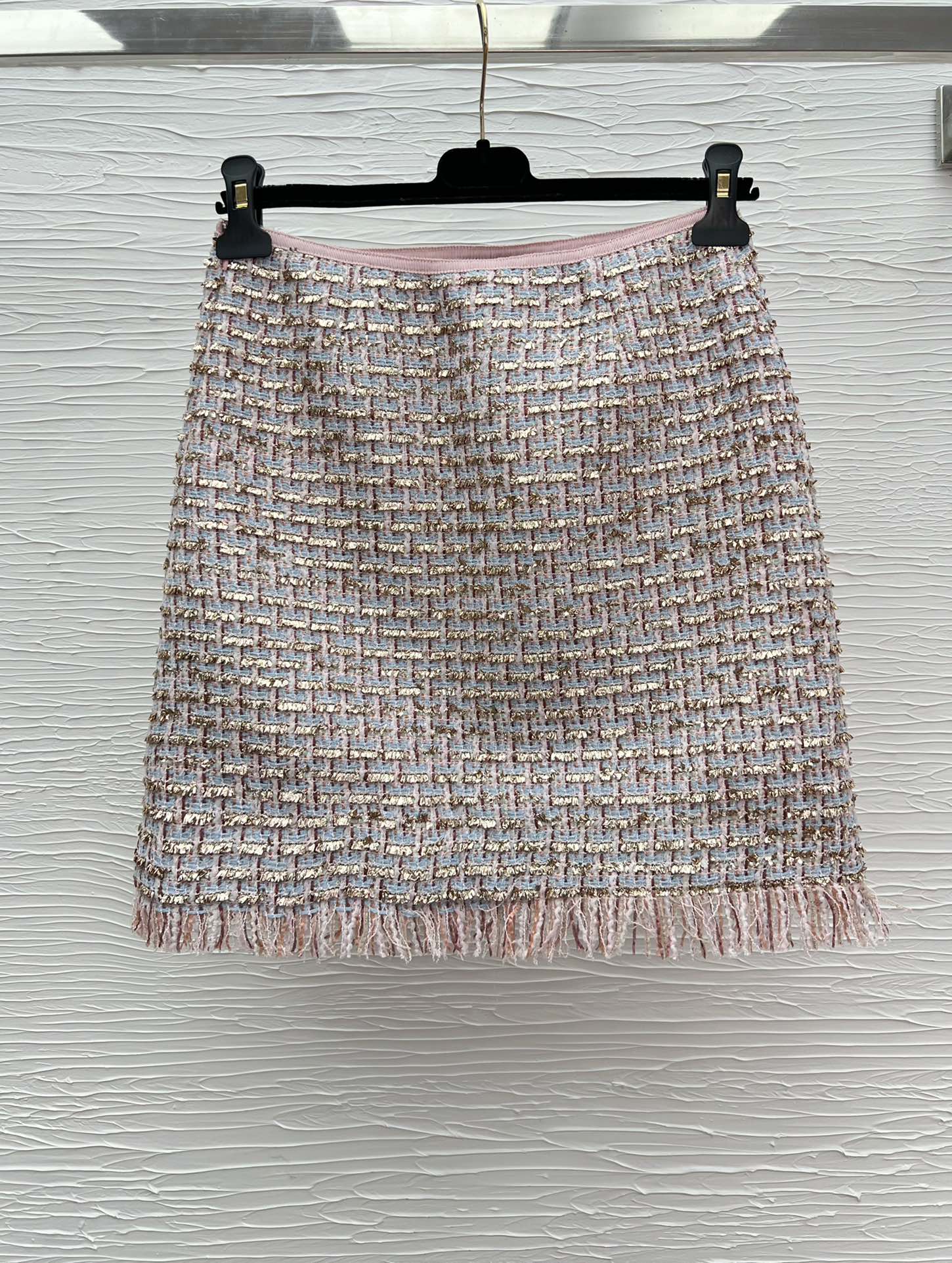 VT25 Women's Tweed Skirt Set - Chanel Style, Soft Pink, Autumn Fashion 8 i1751536661 3219 4