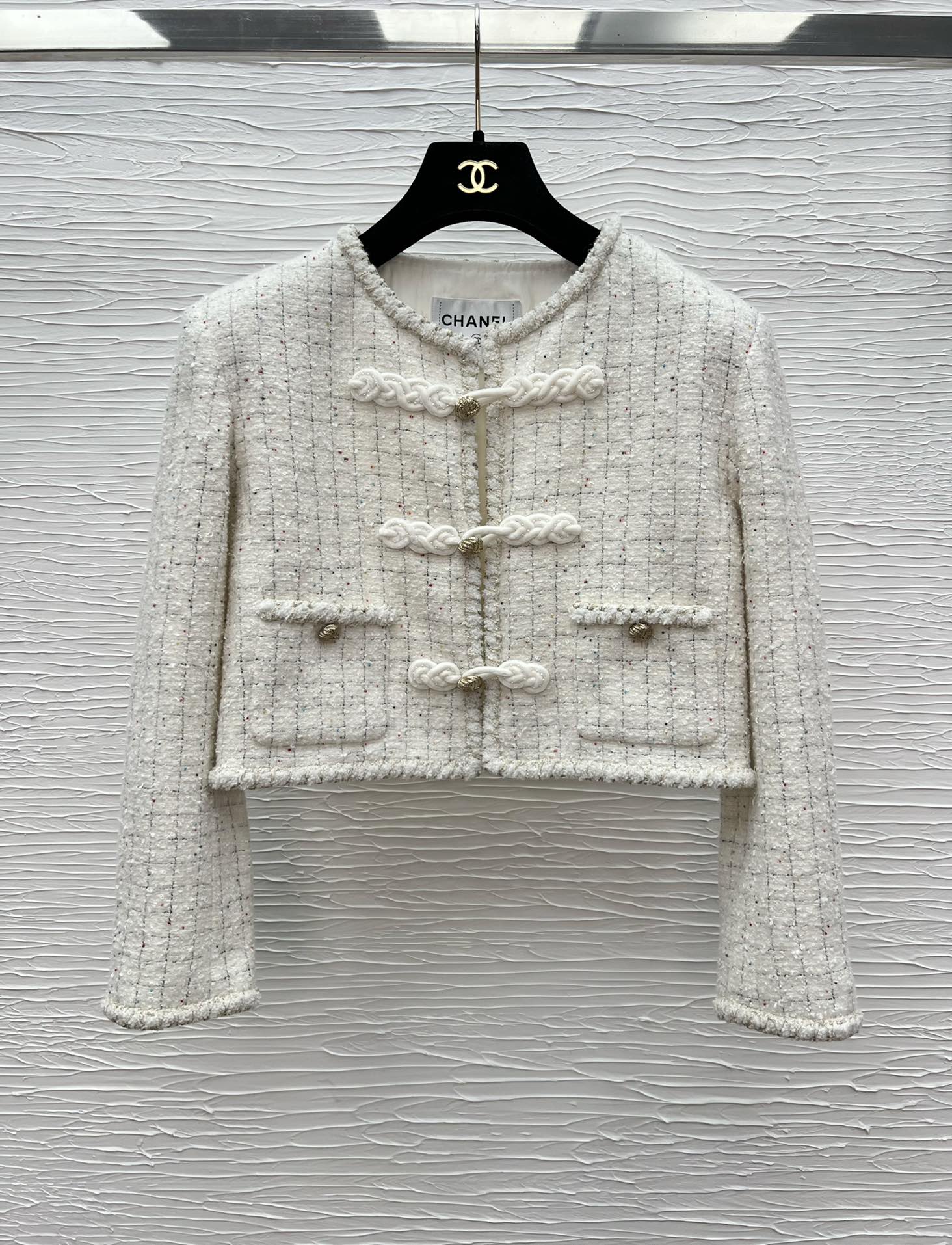 Chanel 25 High-end Handmade Skirt Set: Chinese Buckle Design, Pleated Half Skirt 4 i1752825736 8001 0