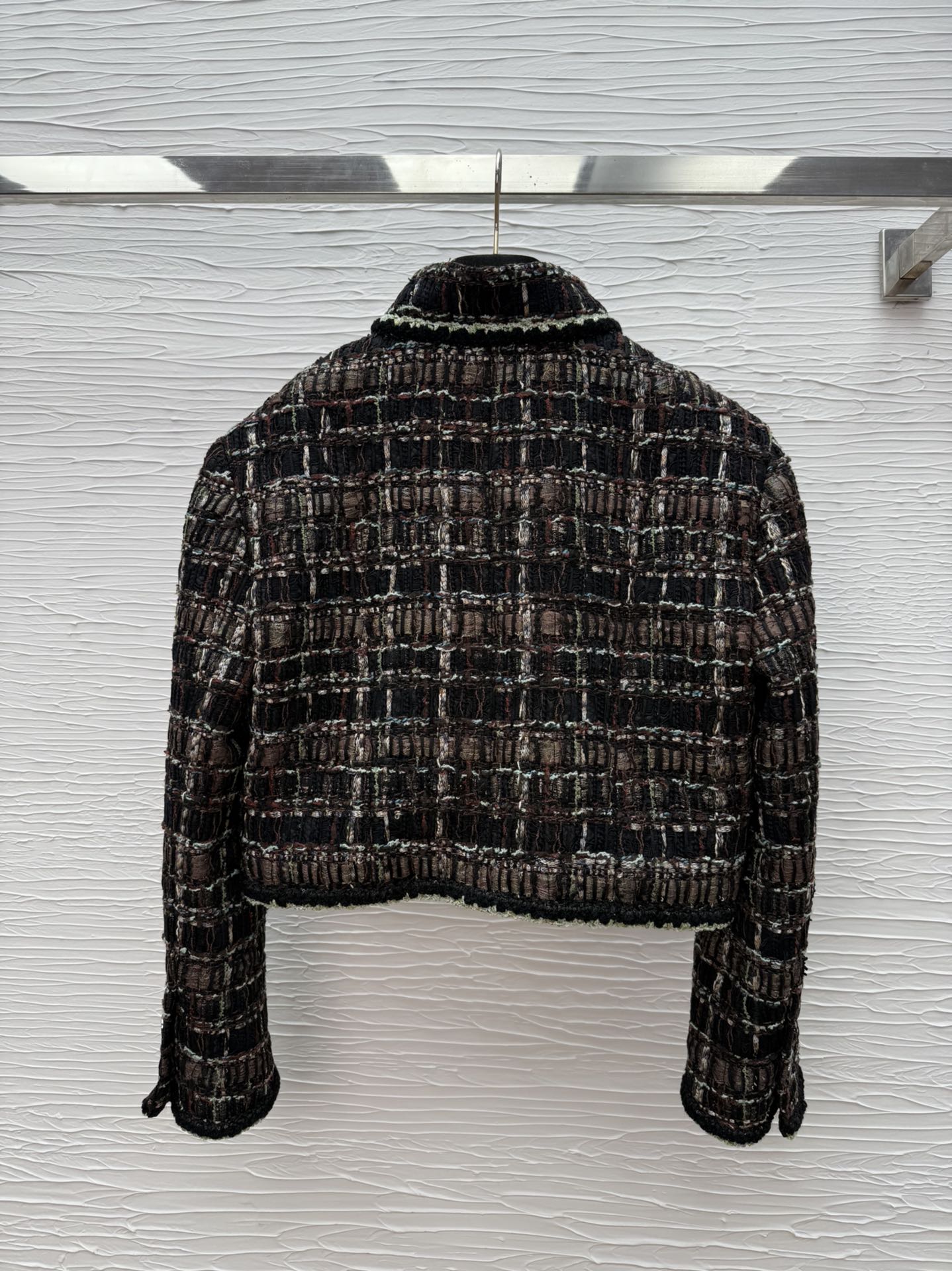 Chanel Inspired Tweed Jacket - Elegant Stand Collar, Silk Lined, Limited Edition 8 i1755081799 4079 1