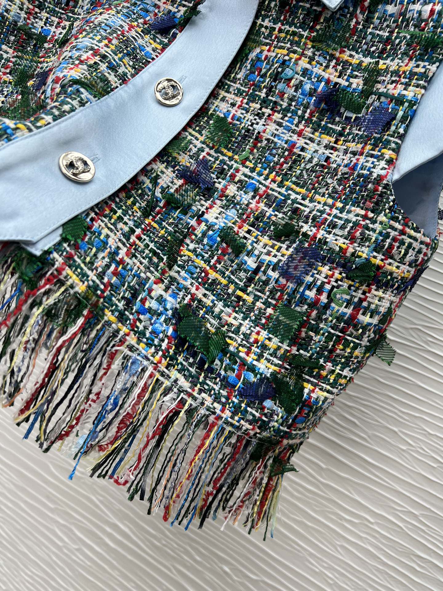 Crochet Fringe Vest with Collar, Colorful Woven Sleeveless Top for Women 10 i1755601819 1892 8