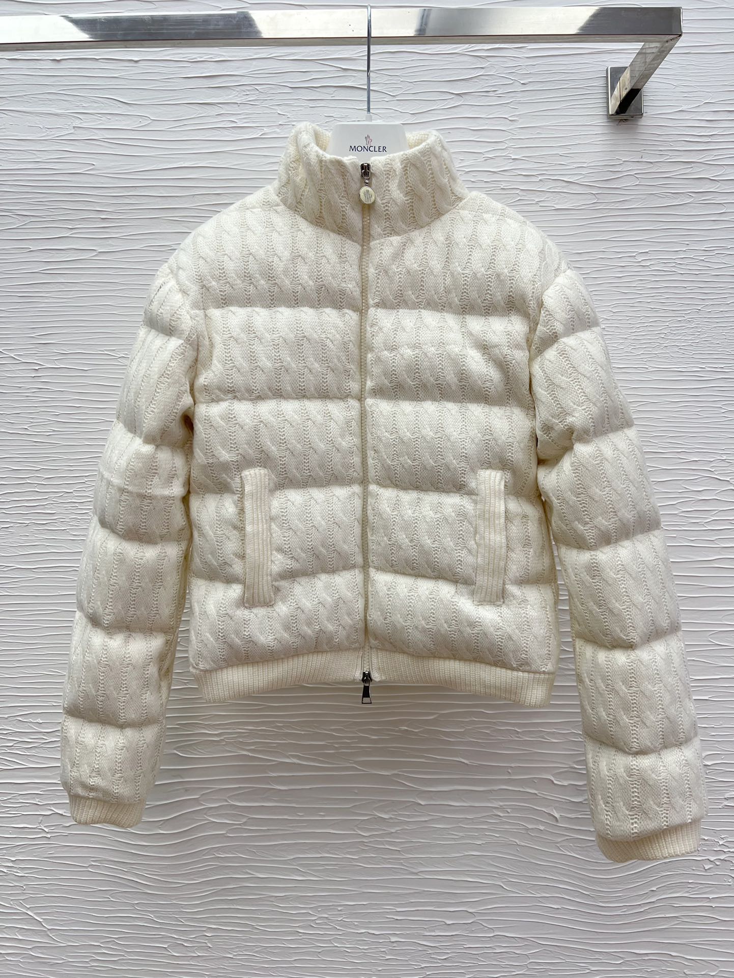 MO25 Women's Winter Down Jacket - Stand Collar, Knitted Outerwear 5 i1757401937 758 7