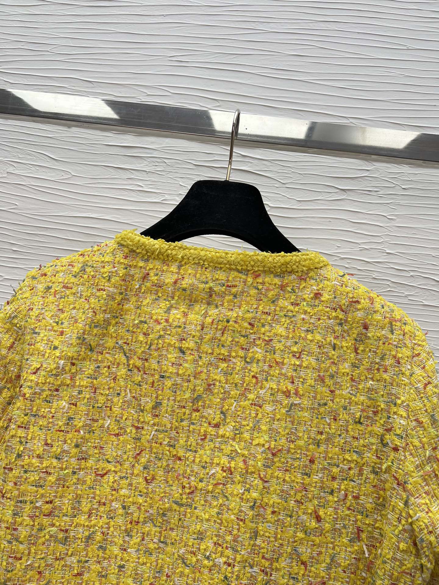 Elegant Lemon Yellow Tweed Jacket, Autumn Style - Available in S, M, L 9 i1757668006 1881 2