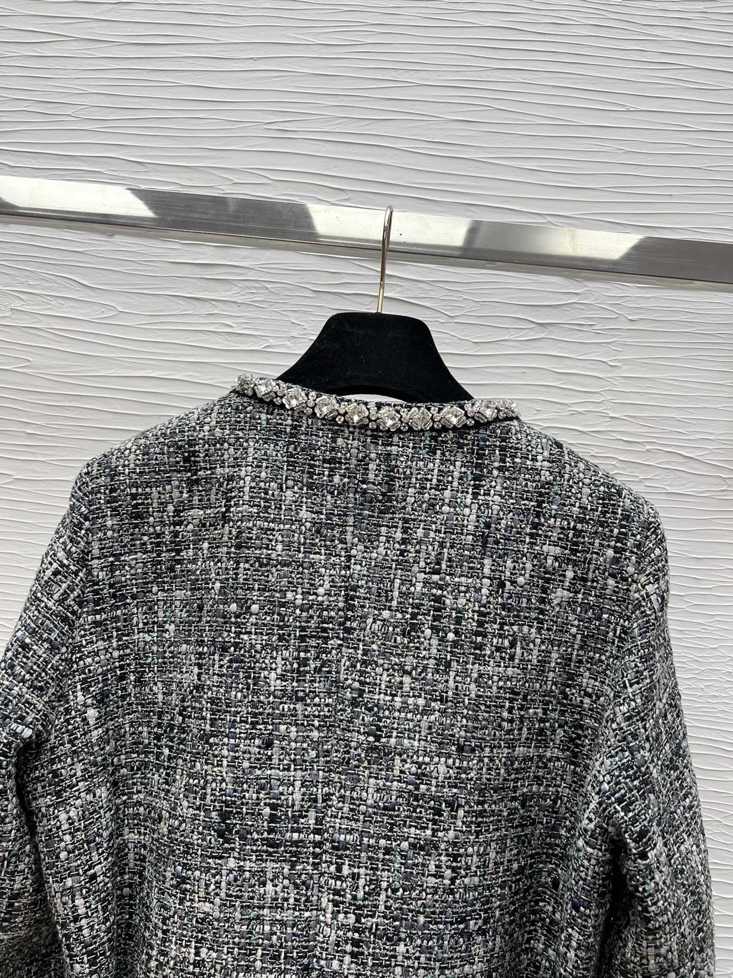 Handmade Beaded Wool Blend Belted Coat - Elegant Winter Style 8 i1757668263 4635 8