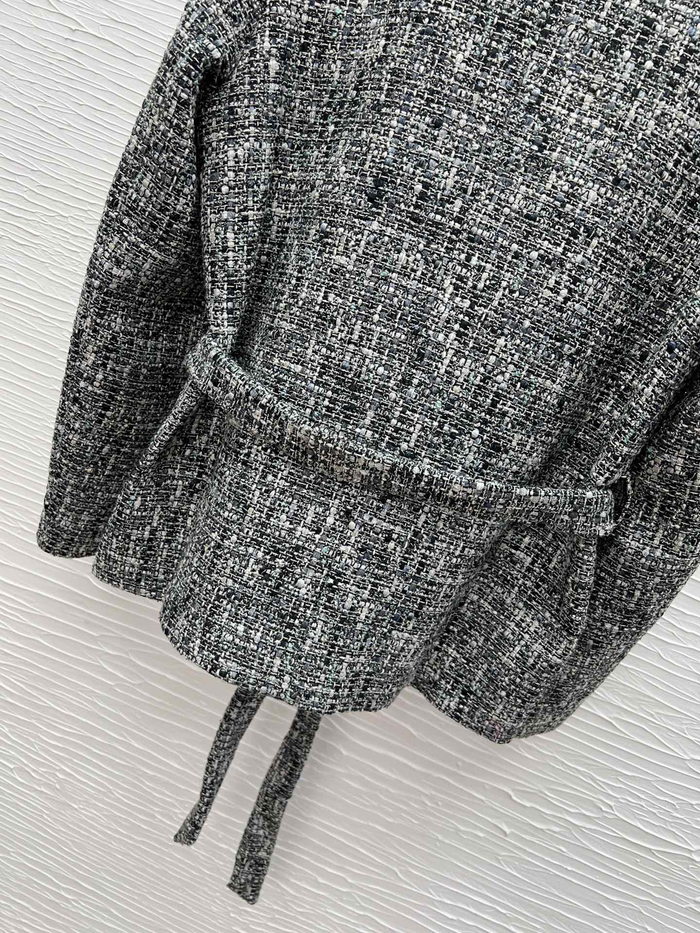 Handmade Beaded Wool Blend Belted Coat - Elegant Winter Style 9 i1757668263 5387 1