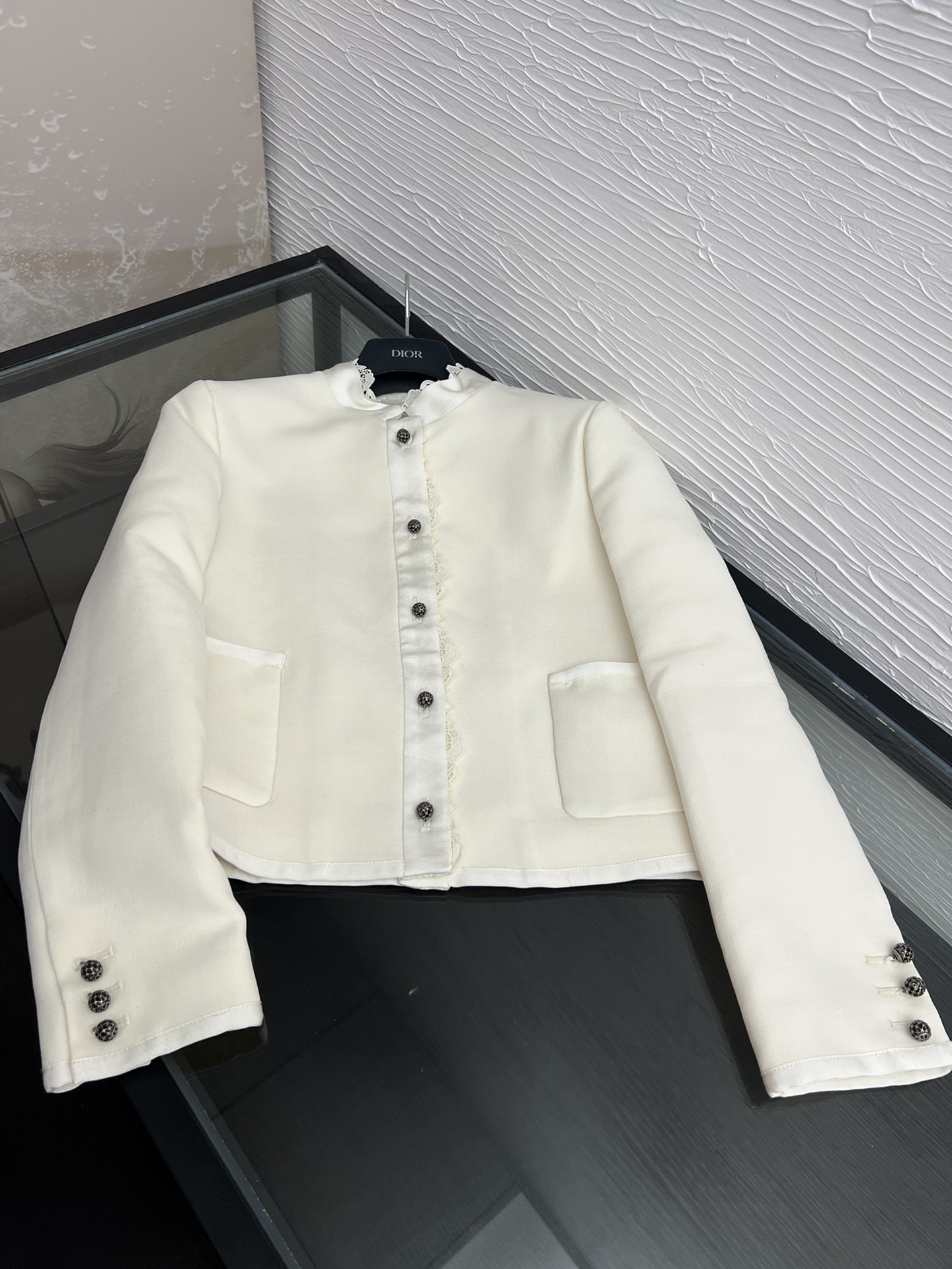 Dior Early Autumn Silk Wool Blend Lace Jacket - Elegant & Refined 7 i1758006693 4300 7