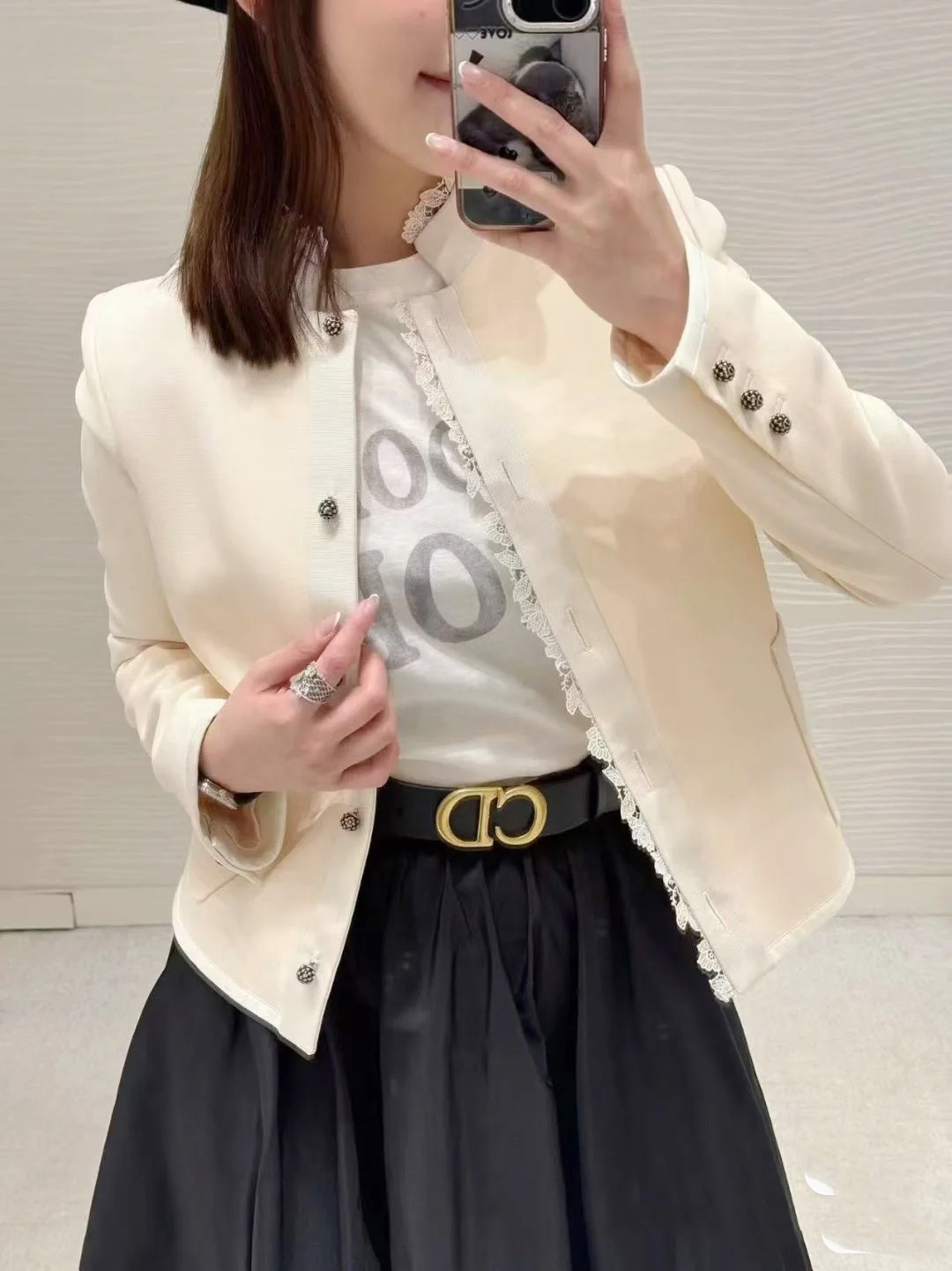 Dior Early Autumn Silk Wool Blend Lace Jacket - Elegant & Refined 3 i1758006693 492 6