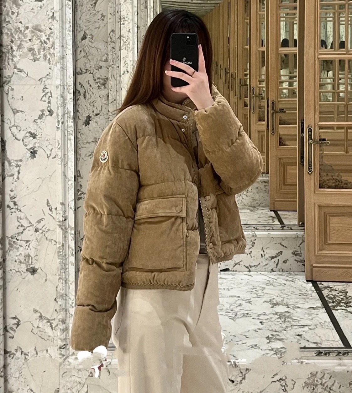 Moncler Velvet Padded Down Jacket, Elegant and Warm Winter Essential 3 i1758964086 4822 4