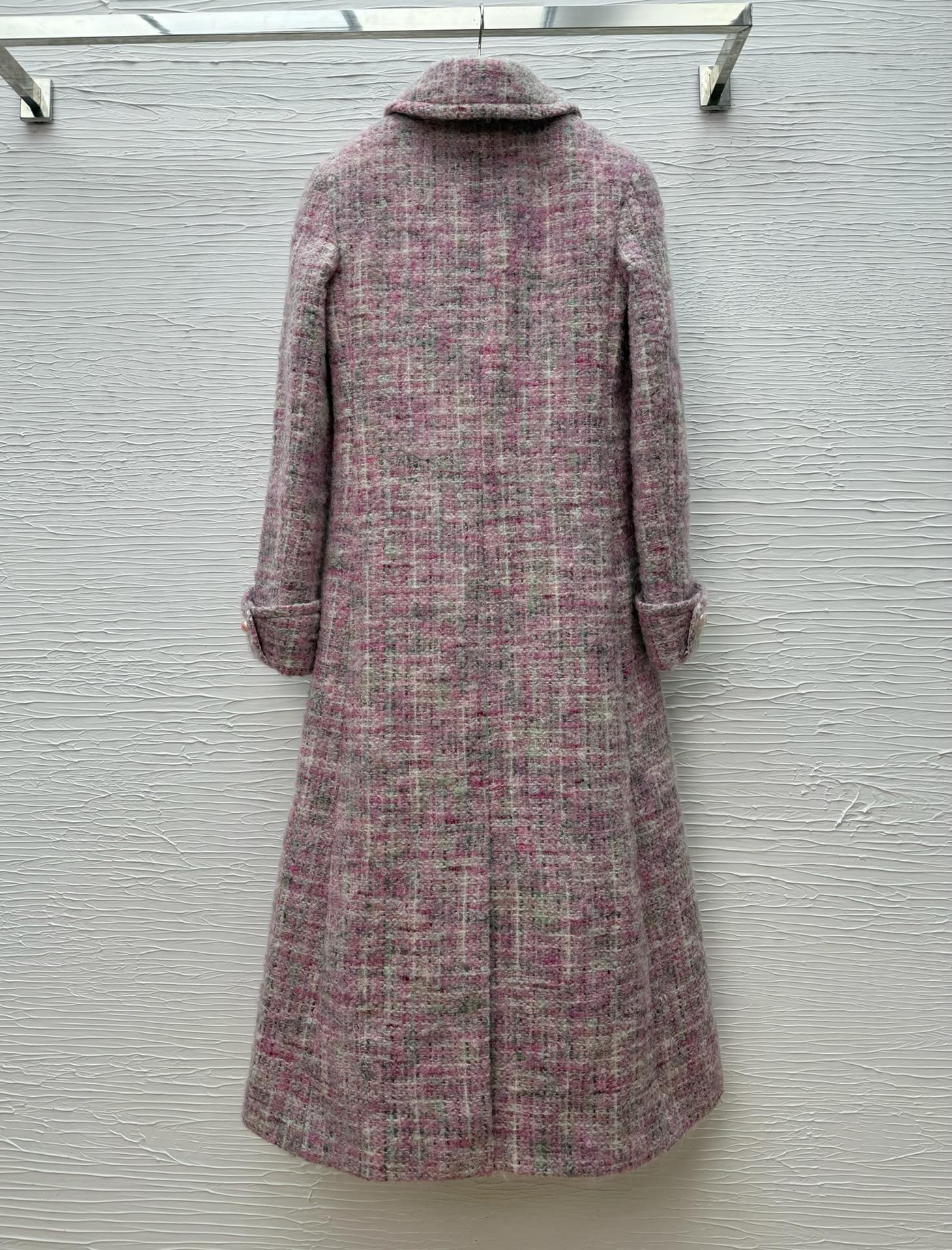 CC25 Women's Pink Wool Coat - Longline, Handmade, Designer Inspired 8 i1759832312 1986 0