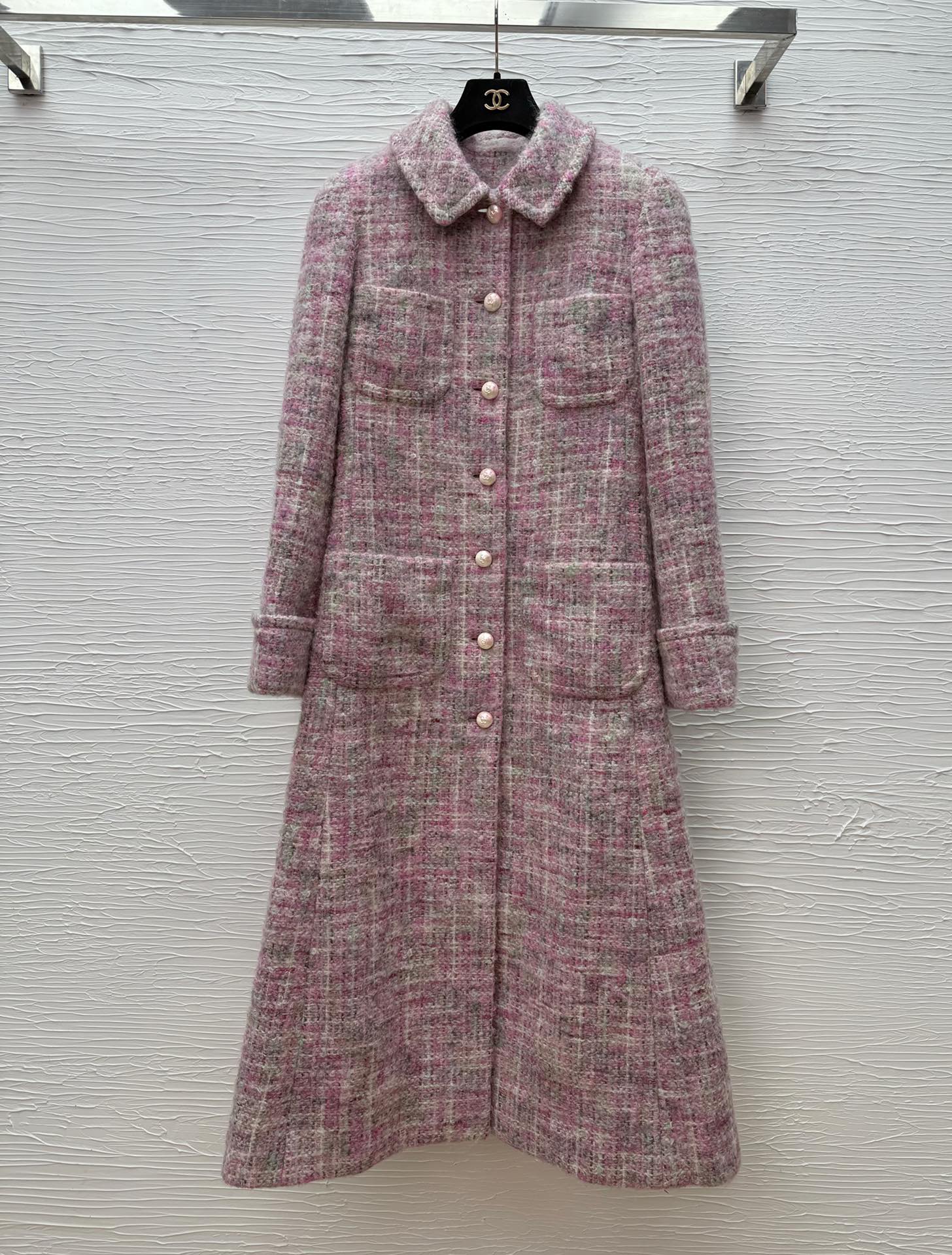 CC25 Women's Pink Wool Coat - Longline, Handmade, Designer Inspired 7 i1759832312 4350 1