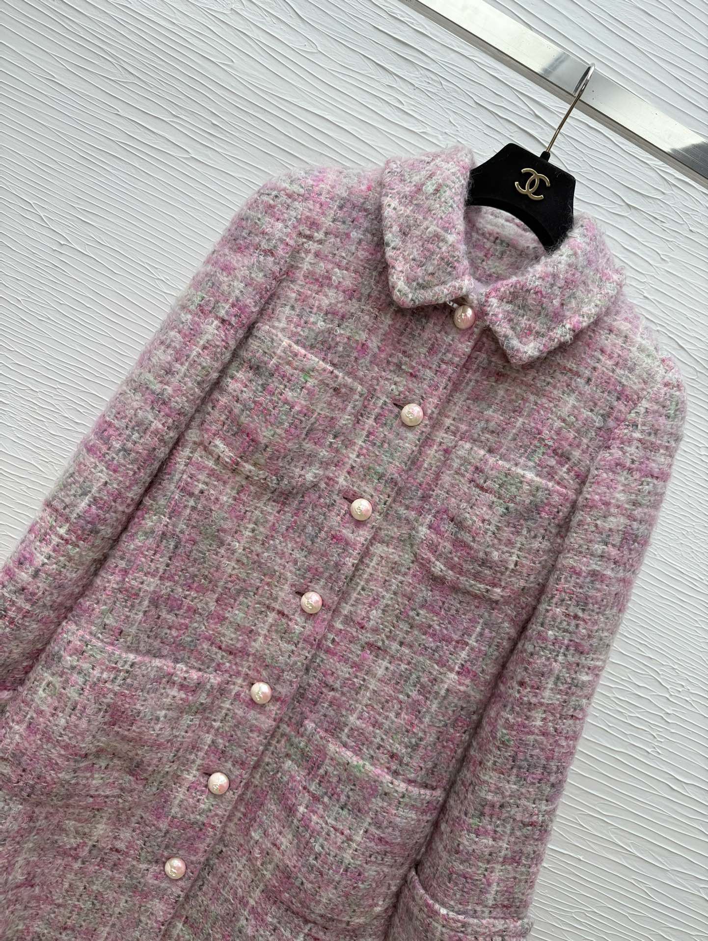 CC25 Women's Pink Wool Coat - Longline, Handmade, Designer Inspired 10 i1759832312 9127 3