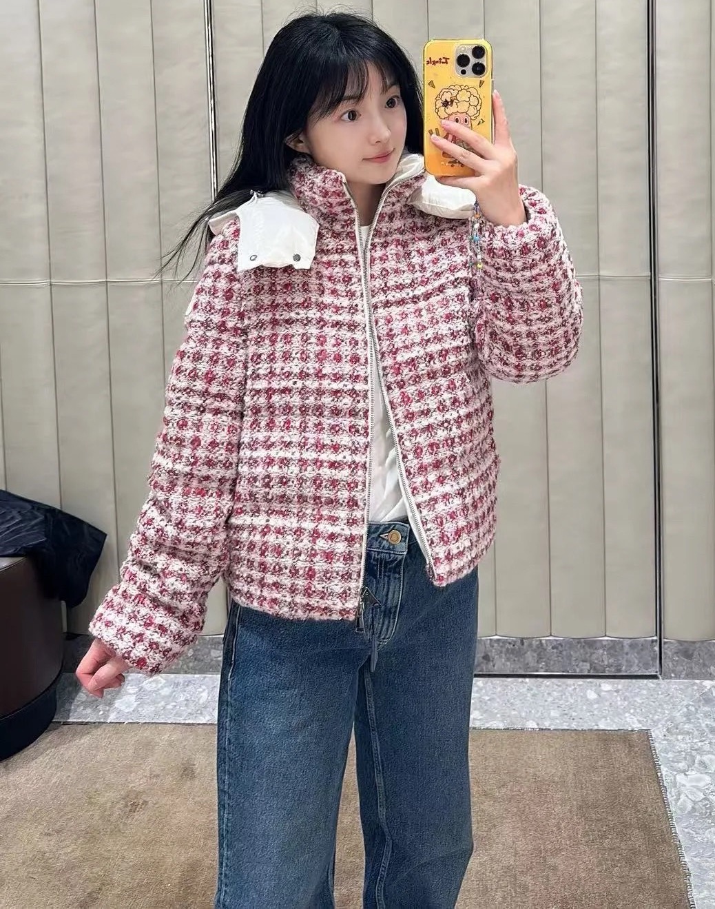 MO25 Tweed Down Jacket - Warm, Stylish, and Durable for Autumn/Winter 4 i1760780791 6235 8