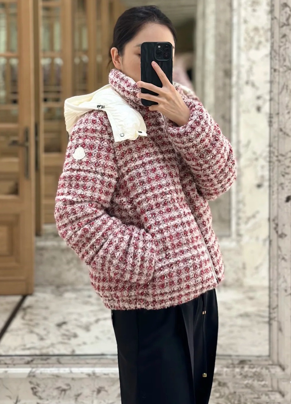 MO25 Tweed Down Jacket - Warm, Stylish, and Durable for Autumn/Winter 7 i1760780791 9521 7