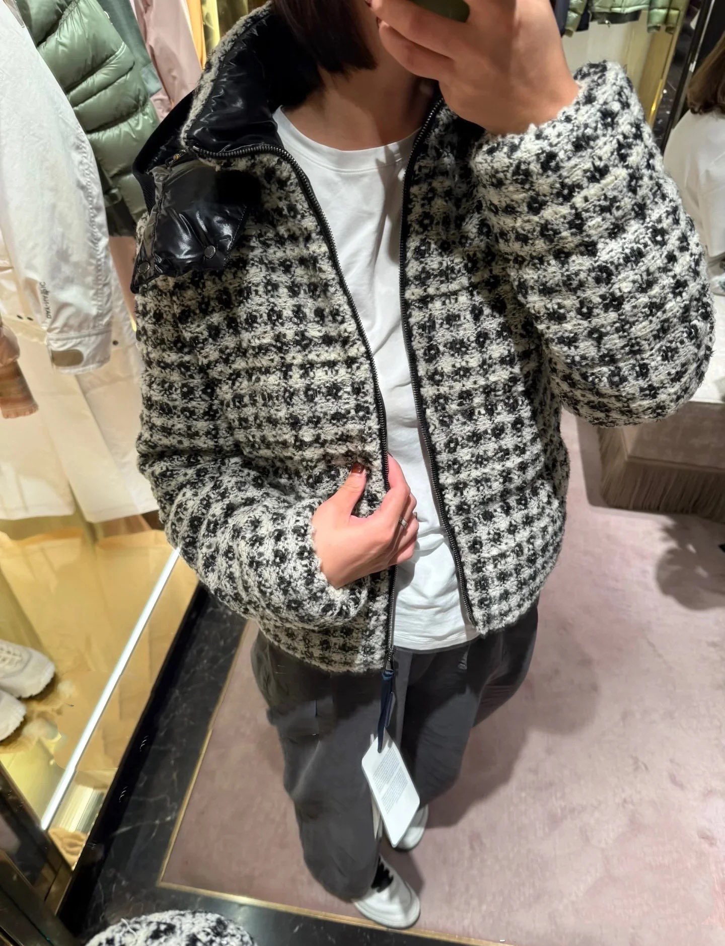 MO25 Tweed Down Jacket: Warm, Stylish, and Durable - Perfect for Autumn/Winter 6 i1760781063 7608 2