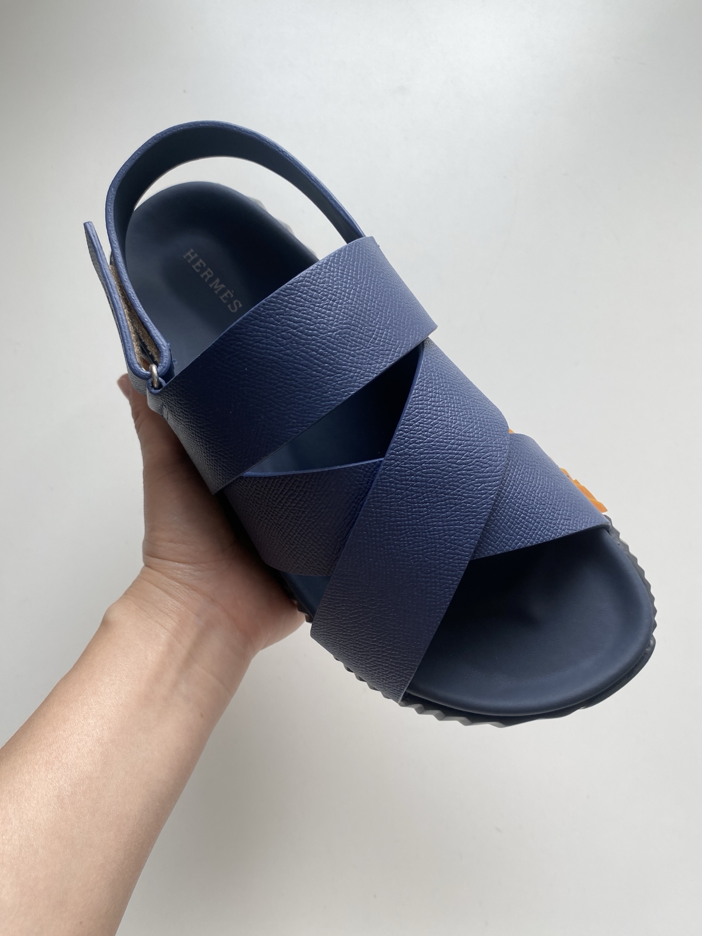 Hermes Men's Nappa Leather Sandals with Geometric Rubber Sole 7 i1745558094019 3316 0 5