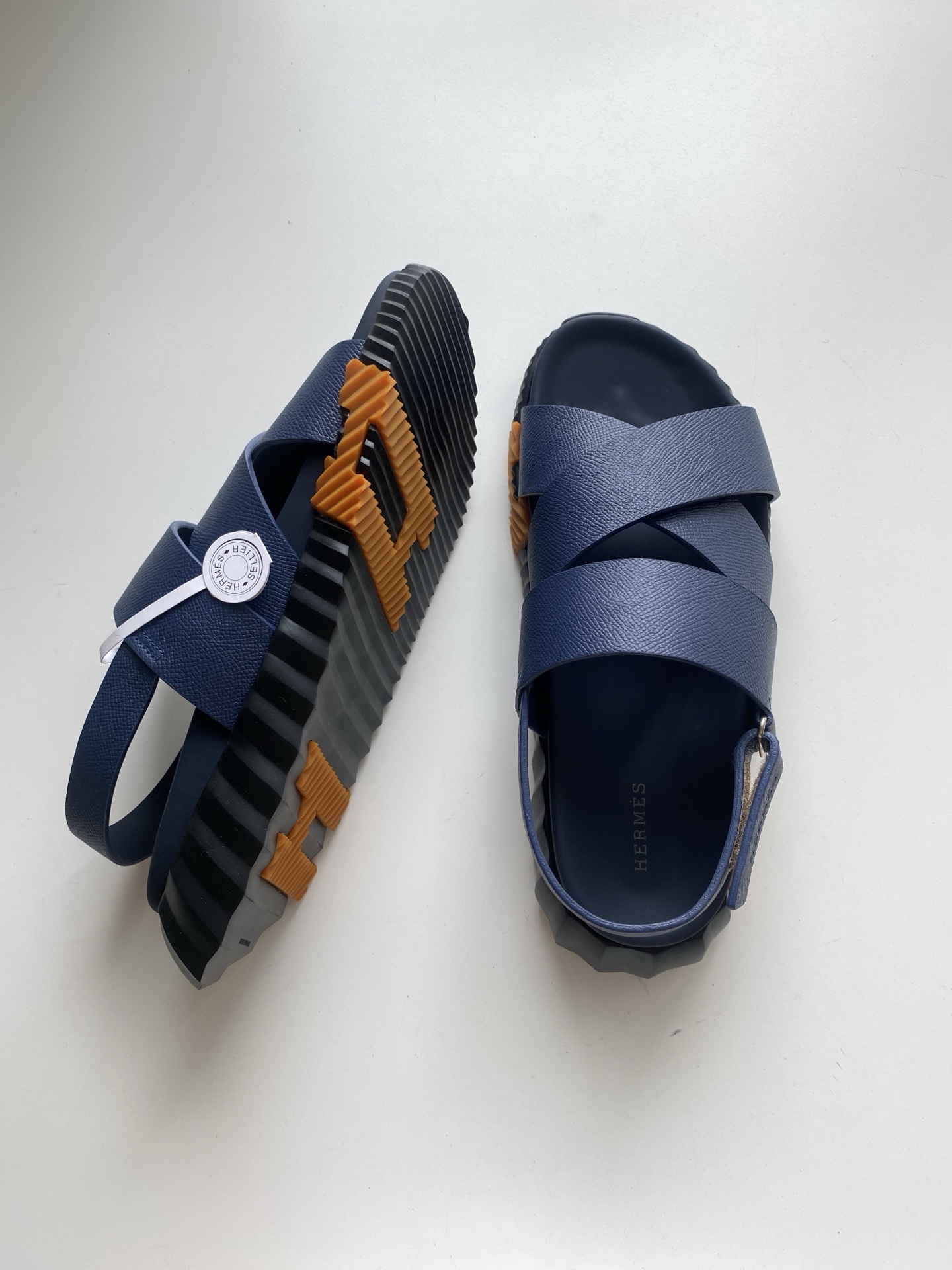Hermes Men's Nappa Leather Sandals with Geometric Rubber Sole 3 i1745558095916 9500 0 1