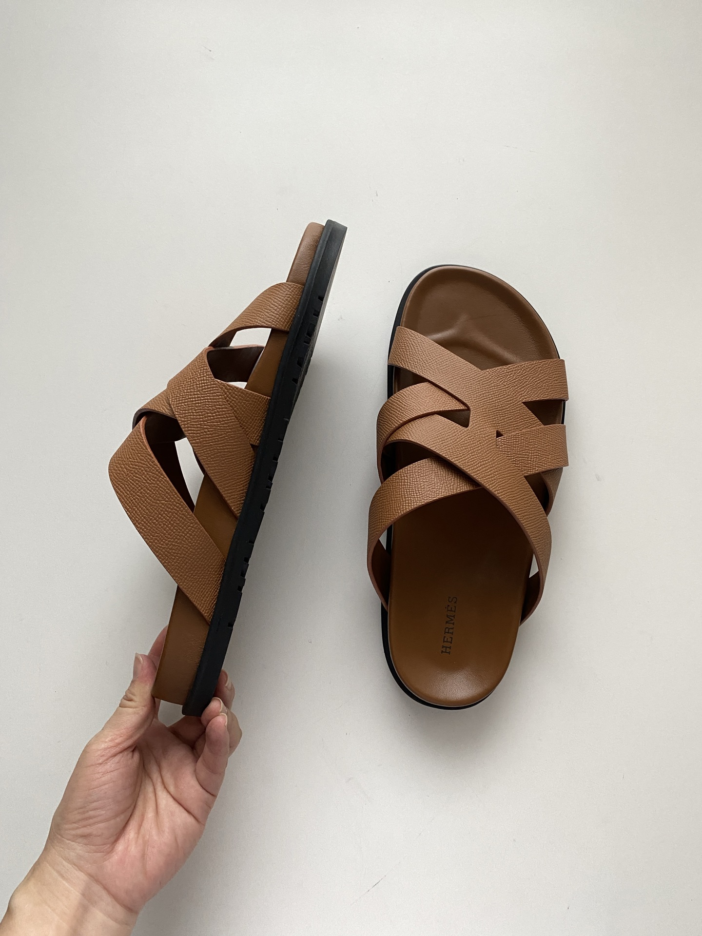Hermès Men's Nappa Leather Functional Sandals - Iconic 'H' Design 3 i1747055268127 7362 0 1
