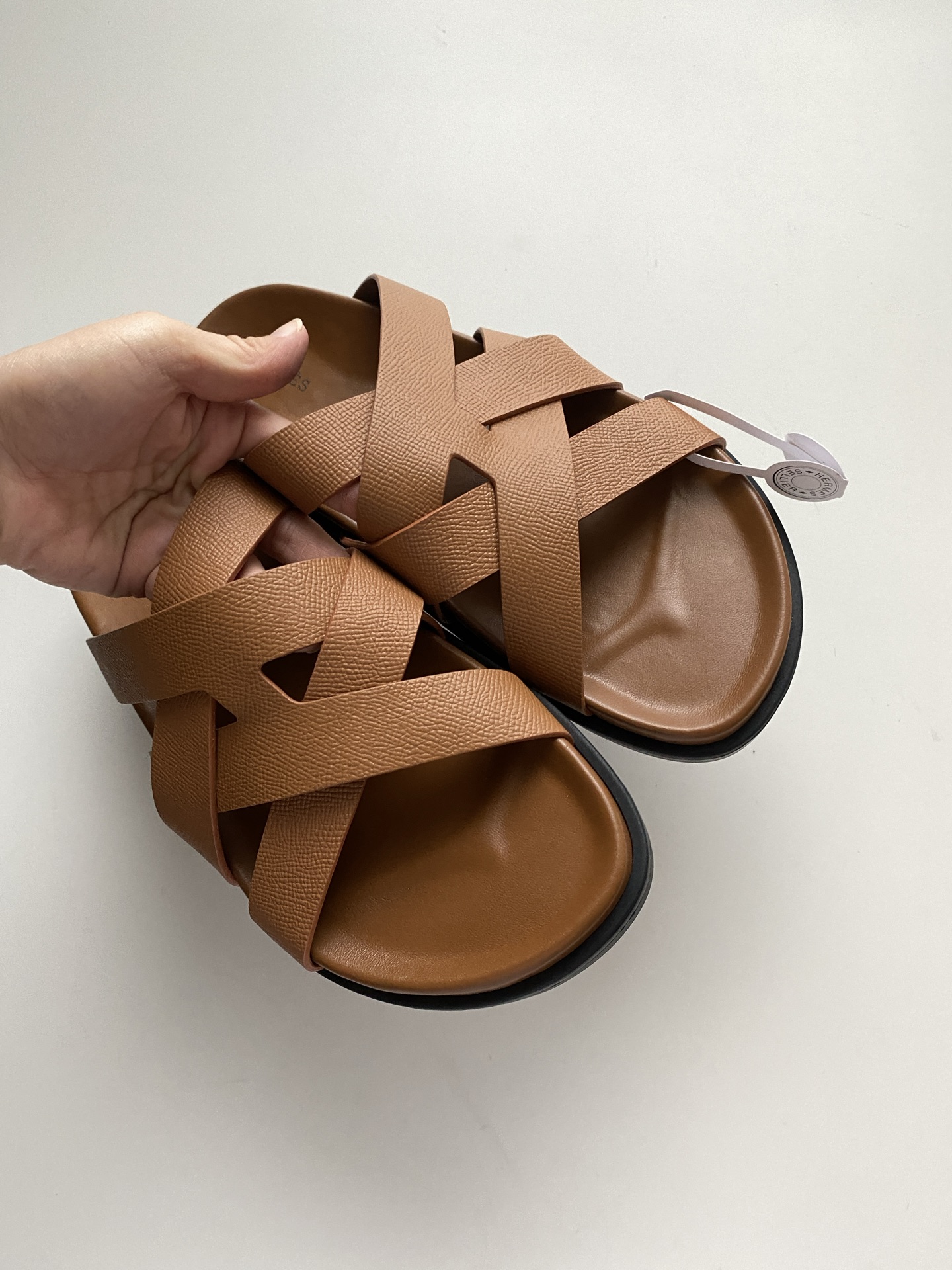 Hermès Men's Nappa Leather Functional Sandals - Iconic 'H' Design 4 i1747055652682 3057 0 3