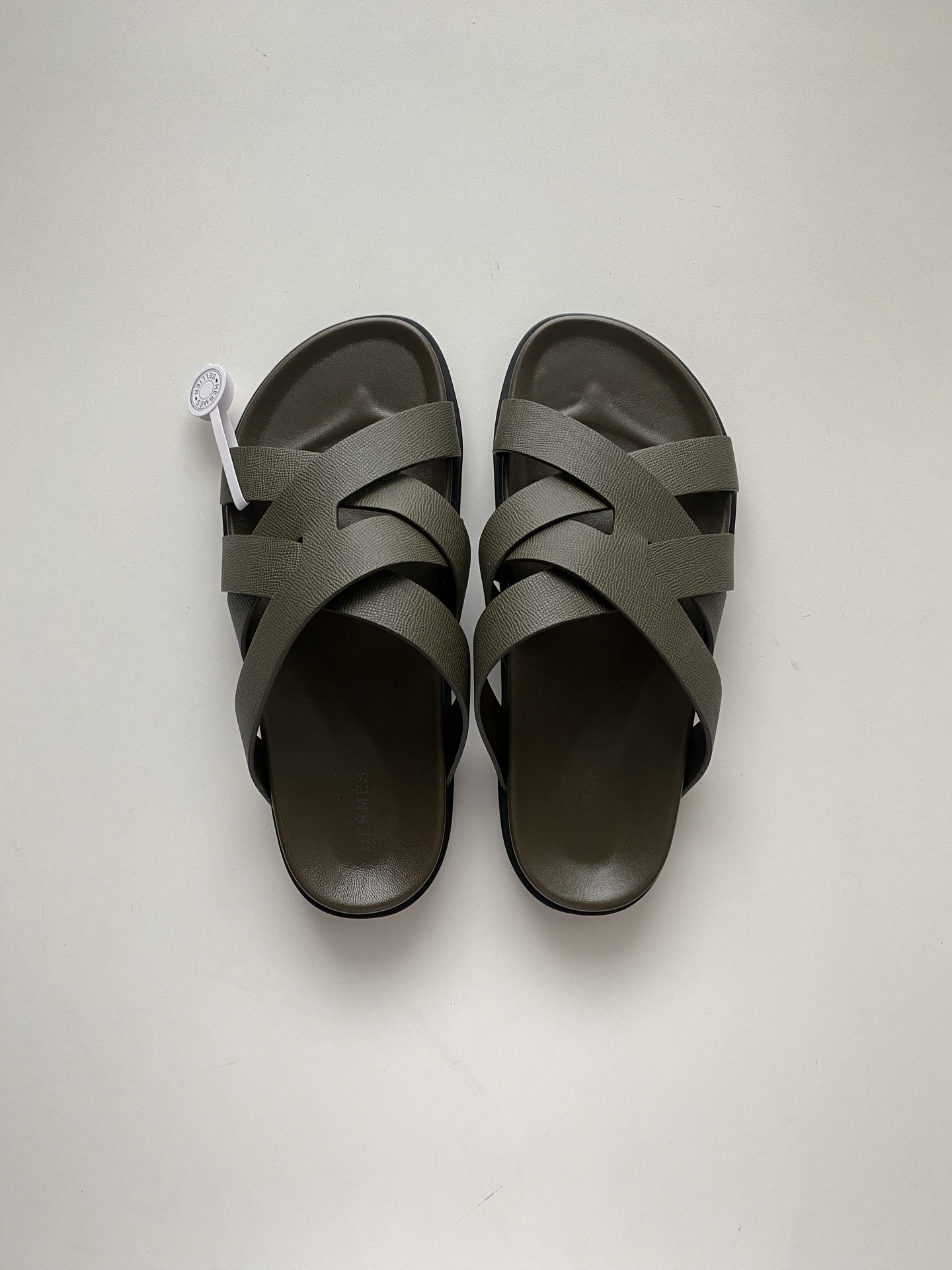 NO:349380,~ Nappa calf leather functional sandals. The interwoven upper inspired by the iconic 